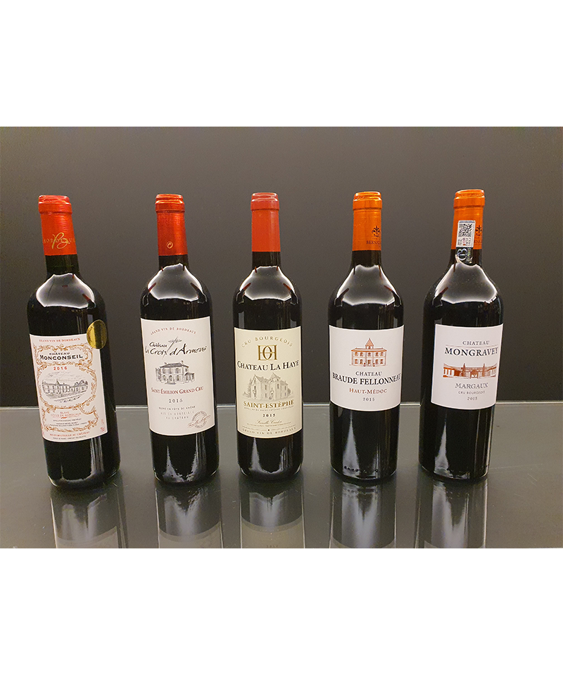 Les 12 Bordeaux rouges